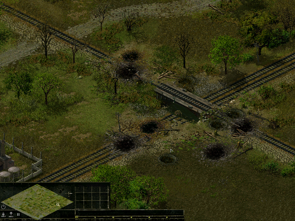 bombed railway
