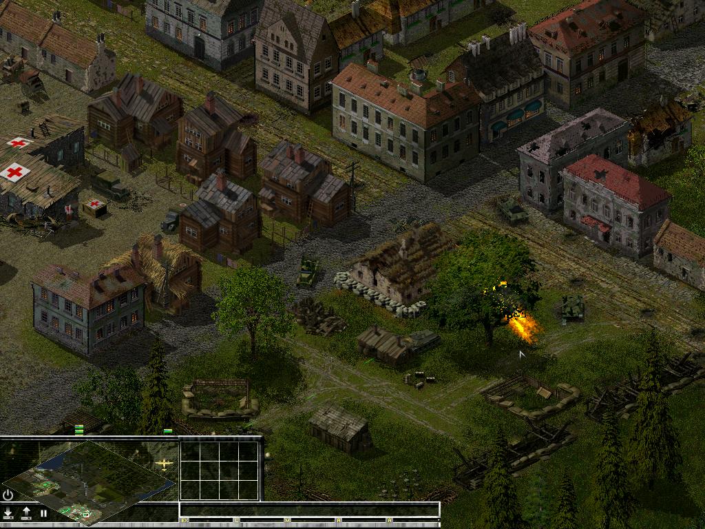 durchgebrochene T-34 werden im Nahkampf mit Flammenwerfern vernichtet<br /><br />some T-34 managed to breaktrough, they'll be fighten with flamethrowers