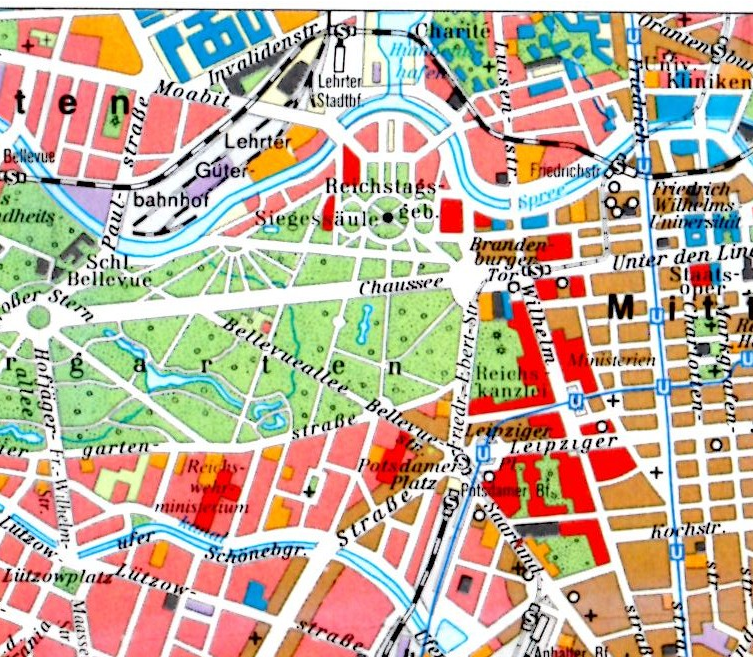 Berlin Karte aus dem Diercke Weltatlas