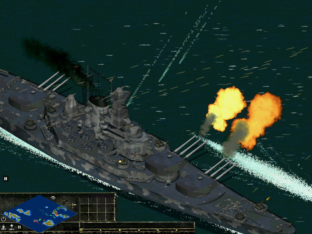 Torpedo &amp; 40cm Schiffsartillerie Effekte